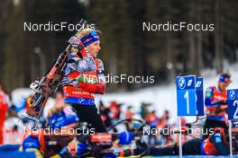 08.01.2023, Pokljuka, Slovenia (SLO): Lisa Theresa Hauser (AUT) - IBU World Cup Biathlon, single mixed relay, Pokljuka (SLO). www.nordicfocus.com. © Manzoni/NordicFocus. Every downloaded picture is fee-liable.