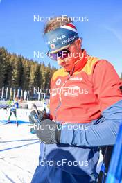06.01.2023, Pokljuka, Slovenia (SLO): Paul Schommer (USA) - IBU World Cup Biathlon, sprint men, Pokljuka (SLO). www.nordicfocus.com. © Manzoni/NordicFocus. Every downloaded picture is fee-liable.