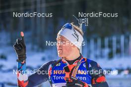 06.01.2023, Pokljuka, Slovenia (SLO): Johannes Dale (NOR) - IBU World Cup Biathlon, sprint men, Pokljuka (SLO). www.nordicfocus.com. © Manzoni/NordicFocus. Every downloaded picture is fee-liable.