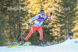 06.01.2023, Pokljuka, Slovenia (SLO): Niklas Hartweg (SUI) - IBU World Cup Biathlon, sprint men, Pokljuka (SLO). www.nordicfocus.com. © Manzoni/NordicFocus. Every downloaded picture is fee-liable.