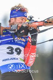 06.01.2023, Pokljuka, Slovenia (SLO): Antonin Guigonnat (FRA) - IBU World Cup Biathlon, sprint men, Pokljuka (SLO). www.nordicfocus.com. © Manzoni/NordicFocus. Every downloaded picture is fee-liable.