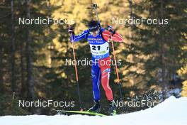 06.01.2023, Pokljuka, Slovenia (SLO): Quentin Fillon Maillet (FRA) - IBU World Cup Biathlon, sprint men, Pokljuka (SLO). www.nordicfocus.com. © Manzoni/NordicFocus. Every downloaded picture is fee-liable.