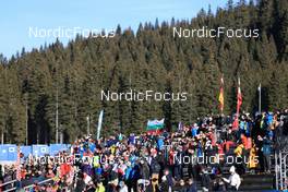 06.01.2023, Pokljuka, Slovenia (SLO): Event Feature: Fans on the grand stand  - IBU World Cup Biathlon, sprint men, Pokljuka (SLO). www.nordicfocus.com. © Manzoni/NordicFocus. Every downloaded picture is fee-liable.
