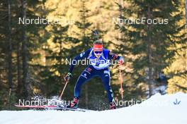 06.01.2023, Pokljuka, Slovenia (SLO): Benedikt Doll (GER) - IBU World Cup Biathlon, sprint men, Pokljuka (SLO). www.nordicfocus.com. © Manzoni/NordicFocus. Every downloaded picture is fee-liable.