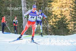 06.01.2023, Pokljuka, Slovenia (SLO): Sebastian Stalder (SUI) - IBU World Cup Biathlon, sprint men, Pokljuka (SLO). www.nordicfocus.com. © Manzoni/NordicFocus. Every downloaded picture is fee-liable.
