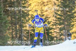 06.01.2023, Pokljuka, Slovenia (SLO): Jesper Nelin (SWE) - IBU World Cup Biathlon, sprint men, Pokljuka (SLO). www.nordicfocus.com. © Manzoni/NordicFocus. Every downloaded picture is fee-liable.