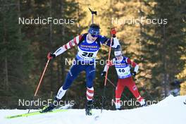 06.01.2023, Pokljuka, Slovenia (SLO): Sean Doherty (USA) - IBU World Cup Biathlon, sprint men, Pokljuka (SLO). www.nordicfocus.com. © Manzoni/NordicFocus. Every downloaded picture is fee-liable.