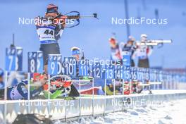 06.01.2023, Pokljuka, Slovenia (SLO): Jake Brown (USA) - IBU World Cup Biathlon, sprint men, Pokljuka (SLO). www.nordicfocus.com. © Manzoni/NordicFocus. Every downloaded picture is fee-liable.