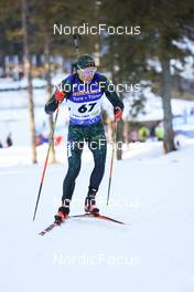 06.01.2023, Pokljuka, Slovenia (SLO): Karol Dombrovski (LTU) - IBU World Cup Biathlon, sprint men, Pokljuka (SLO). www.nordicfocus.com. © Manzoni/NordicFocus. Every downloaded picture is fee-liable.