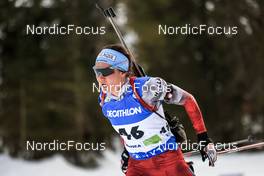05.01.2023, Pokljuka, Slovenia (SLO): Dunja Zdouc (AUT) - IBU World Cup Biathlon, sprint women, Pokljuka (SLO). www.nordicfocus.com. © Manzoni/NordicFocus. Every downloaded picture is fee-liable.