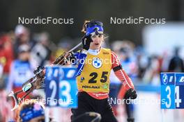 05.01.2023, Pokljuka, Slovenia (SLO): Julia Simon (FRA) - IBU World Cup Biathlon, sprint women, Pokljuka (SLO). www.nordicfocus.com. © Manzoni/NordicFocus. Every downloaded picture is fee-liable.