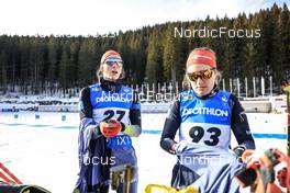 05.01.2023, Pokljuka, Slovenia (SLO): Vanessa Voigt (GER), Janina Hettich-Walz (GER), (l-r) - IBU World Cup Biathlon, sprint women, Pokljuka (SLO). www.nordicfocus.com. © Manzoni/NordicFocus. Every downloaded picture is fee-liable.