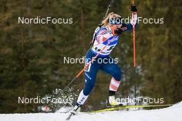 05.01.2023, Pokljuka, Slovenia (SLO): Chloe Levins (USA) - IBU World Cup Biathlon, sprint women, Pokljuka (SLO). www.nordicfocus.com. © Manzoni/NordicFocus. Every downloaded picture is fee-liable.