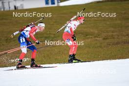 11.01.2023, Ruhpolding, Germany (GER): Michal Krcmar (CZE), Andrzej Nedza-Kubiniec (POL), (l-r) - IBU World Cup Biathlon, individual men, Ruhpolding (GER). www.nordicfocus.com. © Manzoni/NordicFocus. Every downloaded picture is fee-liable.