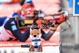 11.01.2023, Ruhpolding, Germany (GER): Event Feature: mascotte - IBU World Cup Biathlon, individual men, Ruhpolding (GER). www.nordicfocus.com. © Manzoni/NordicFocus. Every downloaded picture is fee-liable.