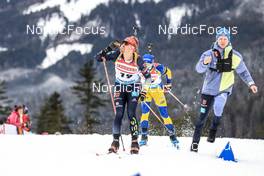11.01.2023, Ruhpolding, Germany (GER): David Zobel (GER), Jesper Nelin (SWE), (l-r) - IBU World Cup Biathlon, individual men, Ruhpolding (GER). www.nordicfocus.com. © Manzoni/NordicFocus. Every downloaded picture is fee-liable.