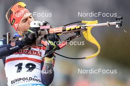 11.01.2023, Ruhpolding, Germany (GER): David Zobel (GER) - IBU World Cup Biathlon, individual men, Ruhpolding (GER). www.nordicfocus.com. © Manzoni/NordicFocus. Every downloaded picture is fee-liable.
