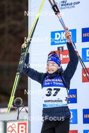 12.01.2023, Ruhpolding, Germany (GER): Lou Jeanmonnot (FRA) - IBU World Cup Biathlon, individual women, Ruhpolding (GER). www.nordicfocus.com. © Manzoni/NordicFocus. Every downloaded picture is fee-liable.