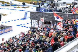 12.01.2023, Ruhpolding, Germany (GER): Event Feature: Fans on the gran stand, Event Feature: - IBU World Cup Biathlon, individual women, Ruhpolding (GER). www.nordicfocus.com. © Manzoni/NordicFocus. Every downloaded picture is fee-liable.