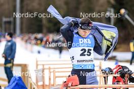 15.01.2023, Ruhpolding, Germany (GER): Justus Strelow (GER) - IBU World Cup Biathlon, mass men, Ruhpolding (GER). www.nordicfocus.com. © Manzoni/NordicFocus. Every downloaded picture is fee-liable.