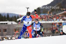 15.01.2023, Ruhpolding, Germany (GER): Fabien Claude (FRA) - IBU World Cup Biathlon, mass men, Ruhpolding (GER). www.nordicfocus.com. © Manzoni/NordicFocus. Every downloaded picture is fee-liable.