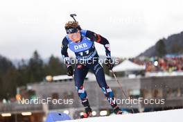 15.01.2023, Ruhpolding, Germany (GER): Filip Fjeld Andersen (NOR) - IBU World Cup Biathlon, mass men, Ruhpolding (GER). www.nordicfocus.com. © Manzoni/NordicFocus. Every downloaded picture is fee-liable.