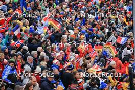 15.01.2023, Ruhpolding, Germany (GER): Event Feature: Fans with flags - IBU World Cup Biathlon, mass men, Ruhpolding (GER). www.nordicfocus.com. © Manzoni/NordicFocus. Every downloaded picture is fee-liable.