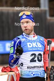 15.01.2023, Ruhpolding, Germany (GER): Antonin Guigonnat (FRA) - IBU World Cup Biathlon, mass men, Ruhpolding (GER). www.nordicfocus.com. © Manzoni/NordicFocus. Every downloaded picture is fee-liable.
