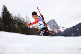 15.01.2023, Ruhpolding, Germany (GER): Florent Claude (BEL) - IBU World Cup Biathlon, mass men, Ruhpolding (GER). www.nordicfocus.com. © Manzoni/NordicFocus. Every downloaded picture is fee-liable.