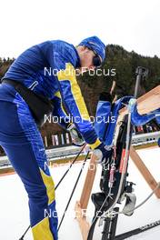 15.01.2023, Ruhpolding, Germany (GER): Sebastian Samuelsson (SWE) - IBU World Cup Biathlon, mass men, Ruhpolding (GER). www.nordicfocus.com. © Manzoni/NordicFocus. Every downloaded picture is fee-liable.