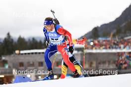 15.01.2023, Ruhpolding, Germany (GER): Antonin Guigonnat (FRA) - IBU World Cup Biathlon, mass men, Ruhpolding (GER). www.nordicfocus.com. © Manzoni/NordicFocus. Every downloaded picture is fee-liable.