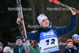 15.01.2023, Ruhpolding, Germany (GER): Emilien Jacquelin (FRA) - IBU World Cup Biathlon, mass men, Ruhpolding (GER). www.nordicfocus.com. © Manzoni/NordicFocus. Every downloaded picture is fee-liable.