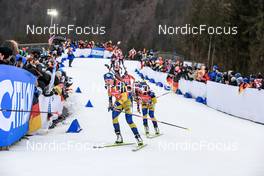 15.01.2023, Ruhpolding, Germany (GER): Linn Persson (SWE), Anna Magnusson (SWE), (l-r) - IBU World Cup Biathlon, mass women, Ruhpolding (GER). www.nordicfocus.com. © Manzoni/NordicFocus. Every downloaded picture is fee-liable.