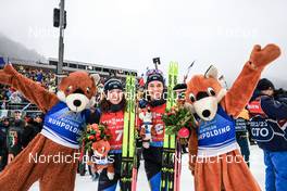 15.01.2023, Ruhpolding, Germany (GER): Linn Persson (SWE), Hanna Oeberg (SWE), (l-r) - IBU World Cup Biathlon, mass women, Ruhpolding (GER). www.nordicfocus.com. © Manzoni/NordicFocus. Every downloaded picture is fee-liable.