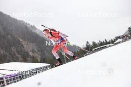 15.01.2023, Ruhpolding, Germany (GER): Emma Lunder (CAN) - IBU World Cup Biathlon, mass women, Ruhpolding (GER). www.nordicfocus.com. © Manzoni/NordicFocus. Every downloaded picture is fee-liable.
