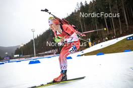 15.01.2023, Ruhpolding, Germany (GER): Emma Lunder (CAN) - IBU World Cup Biathlon, mass women, Ruhpolding (GER). www.nordicfocus.com. © Manzoni/NordicFocus. Every downloaded picture is fee-liable.