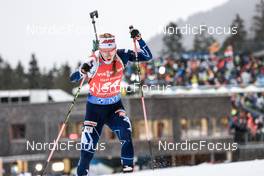 15.01.2023, Ruhpolding, Germany (GER): Suvi Minkkinen (FIN) - IBU World Cup Biathlon, mass women, Ruhpolding (GER). www.nordicfocus.com. © Manzoni/NordicFocus. Every downloaded picture is fee-liable.