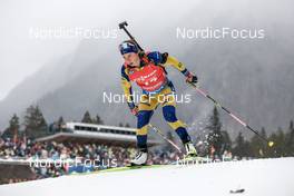 15.01.2023, Ruhpolding, Germany (GER): Anna Magnusson (SWE) - IBU World Cup Biathlon, mass women, Ruhpolding (GER). www.nordicfocus.com. © Manzoni/NordicFocus. Every downloaded picture is fee-liable.