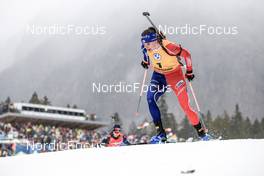 15.01.2023, Ruhpolding, Germany (GER): Julia Simon (FRA) - IBU World Cup Biathlon, mass women, Ruhpolding (GER). www.nordicfocus.com. © Manzoni/NordicFocus. Every downloaded picture is fee-liable.