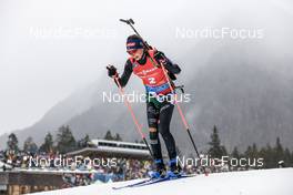 15.01.2023, Ruhpolding, Germany (GER): Lisa Vittozzi (ITA) - IBU World Cup Biathlon, mass women, Ruhpolding (GER). www.nordicfocus.com. © Manzoni/NordicFocus. Every downloaded picture is fee-liable.