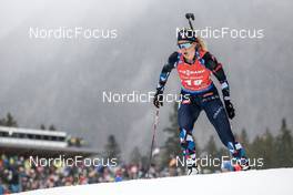 15.01.2023, Ruhpolding, Germany (GER): Karoline Offigstad Knotten (NOR) - IBU World Cup Biathlon, mass women, Ruhpolding (GER). www.nordicfocus.com. © Manzoni/NordicFocus. Every downloaded picture is fee-liable.