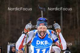 13.01.2023, Ruhpolding, Germany (GER): Serafin Wiestner (SUI) - IBU World Cup Biathlon, relay men, Ruhpolding (GER). www.nordicfocus.com. © Manzoni/NordicFocus. Every downloaded picture is fee-liable.