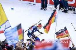13.01.2023, Ruhpolding, Germany (GER): David Zobel (GER) - IBU World Cup Biathlon, relay men, Ruhpolding (GER). www.nordicfocus.com. © Manzoni/NordicFocus. Every downloaded picture is fee-liable.
