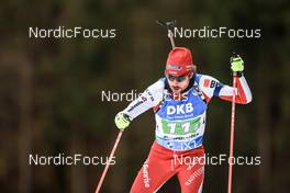 13.01.2023, Ruhpolding, Germany (GER): Jeremy Finello (SUI) - IBU World Cup Biathlon, relay men, Ruhpolding (GER). www.nordicfocus.com. © Manzoni/NordicFocus. Every downloaded picture is fee-liable.