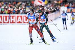 13.01.2023, Ruhpolding, Germany (GER): David Komatz (AUT) - IBU World Cup Biathlon, relay men, Ruhpolding (GER). www.nordicfocus.com. © Manzoni/NordicFocus. Every downloaded picture is fee-liable.