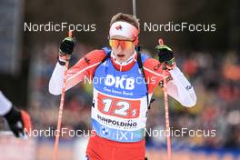 13.01.2023, Ruhpolding, Germany (GER): Logan Pletz (CAN) - IBU World Cup Biathlon, relay men, Ruhpolding (GER). www.nordicfocus.com. © Manzoni/NordicFocus. Every downloaded picture is fee-liable.