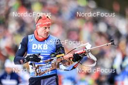 13.01.2023, Ruhpolding, Germany (GER): Roman Rees (GER) - IBU World Cup Biathlon, relay men, Ruhpolding (GER). www.nordicfocus.com. © Manzoni/NordicFocus. Every downloaded picture is fee-liable.
