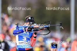 13.01.2023, Ruhpolding, Germany (GER): Fabien Claude (FRA) - IBU World Cup Biathlon, relay men, Ruhpolding (GER). www.nordicfocus.com. © Manzoni/NordicFocus. Every downloaded picture is fee-liable.