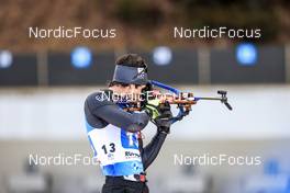 13.01.2023, Ruhpolding, Germany (GER): Tommaso Giacomel (ITA) - IBU World Cup Biathlon, relay men, Ruhpolding (GER). www.nordicfocus.com. © Manzoni/NordicFocus. Every downloaded picture is fee-liable.
