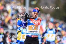 13.01.2023, Ruhpolding, Germany (GER): Antonin Guigonnat (FRA) - IBU World Cup Biathlon, relay men, Ruhpolding (GER). www.nordicfocus.com. © Manzoni/NordicFocus. Every downloaded picture is fee-liable.